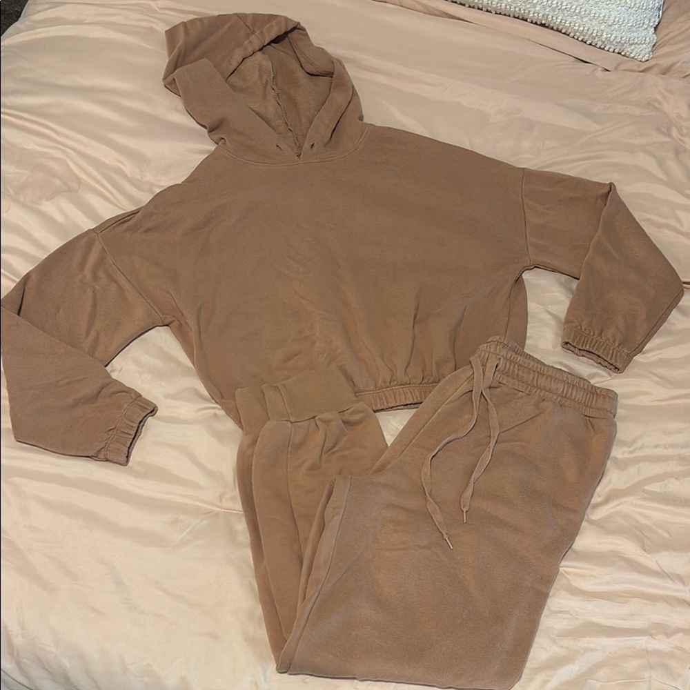 Fashion Nova Tan Lounge Set